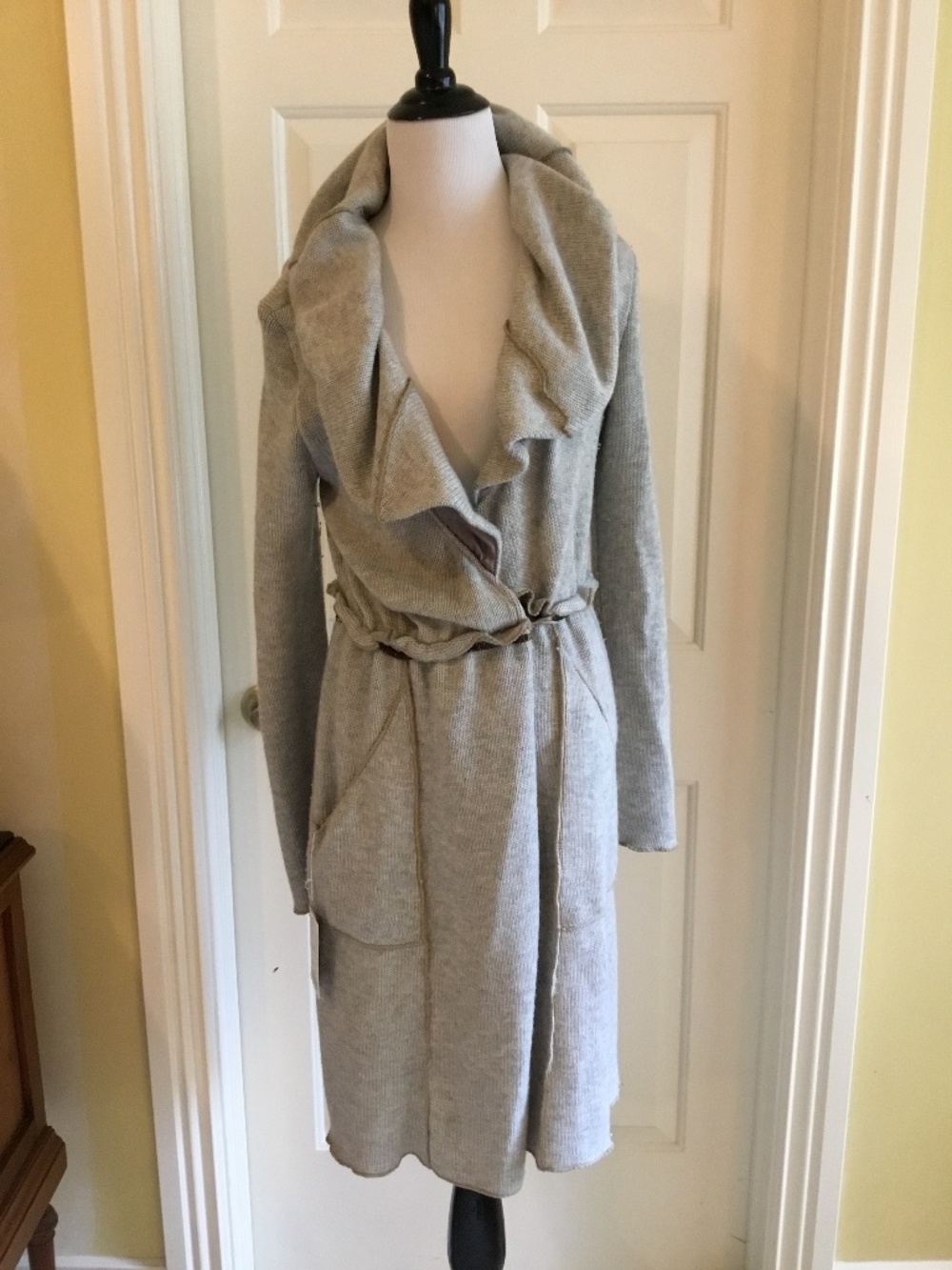 Anthropologie Moth Gray knit Sweater/ Cardigan-NWT